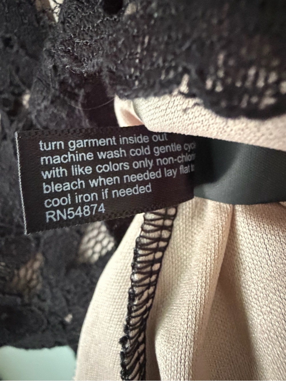 The Limited Black Lace Blouse Medium Nude Lined Floral Cap Sleeve Top - Picture 7 of 8